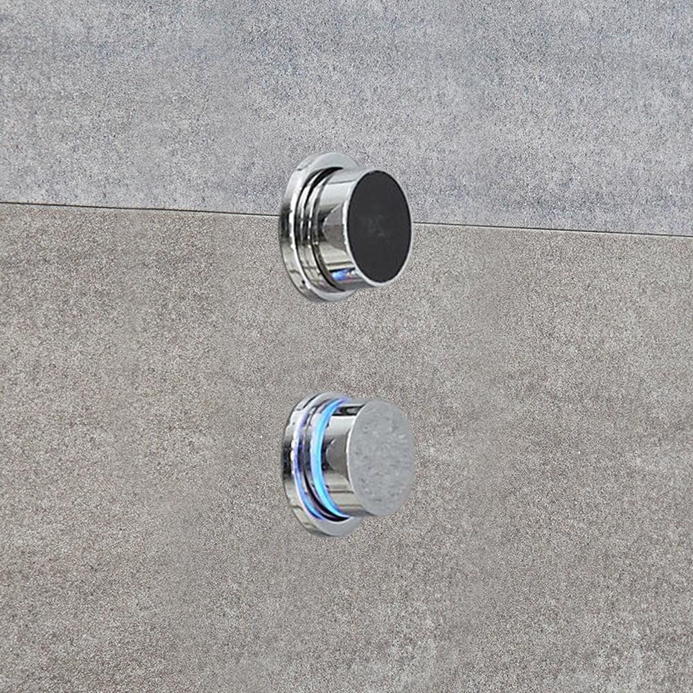 Milano Vis - 2 Outlet Twin Valve Digital Shower Control System - Chrome - Choice of Backplate
