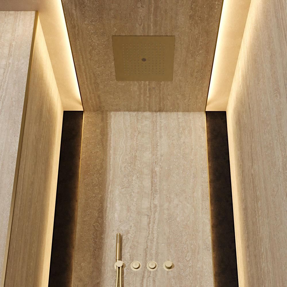 Crosswater MPRO Stream - Recessed Shower Head 380x380mm - Choice of Finish