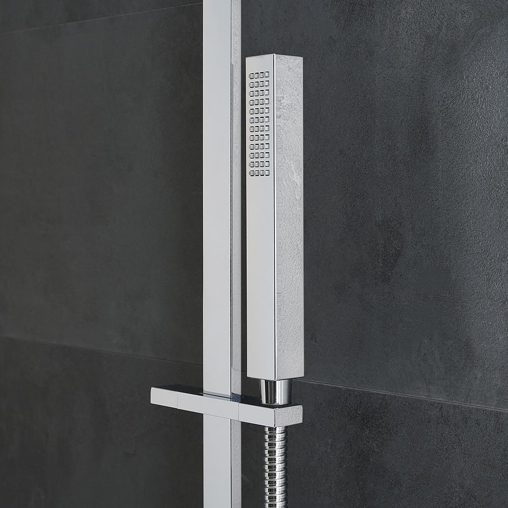 Milano Arvo - Minimalist Square ABS Hand Shower - Chrome