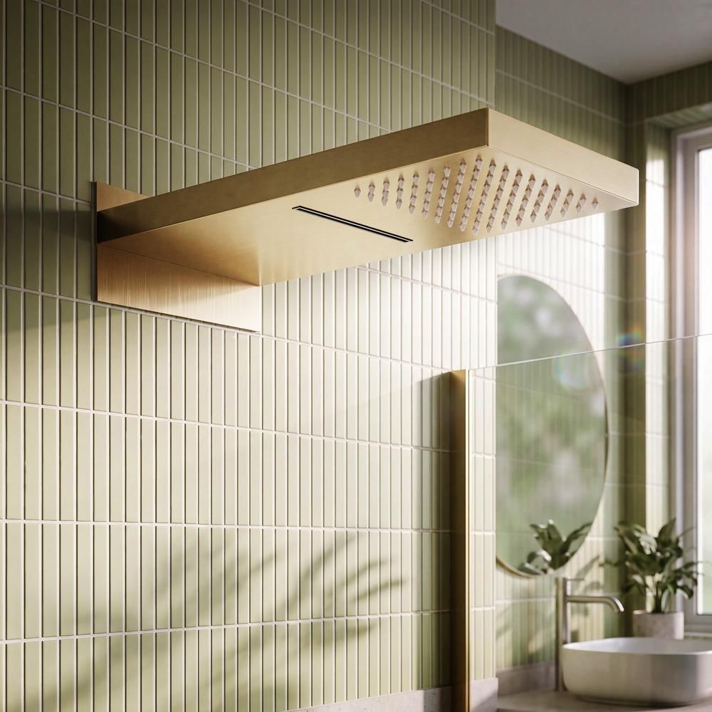 Milano - Fixed Shower Head With Waterblade - Choice of Finish