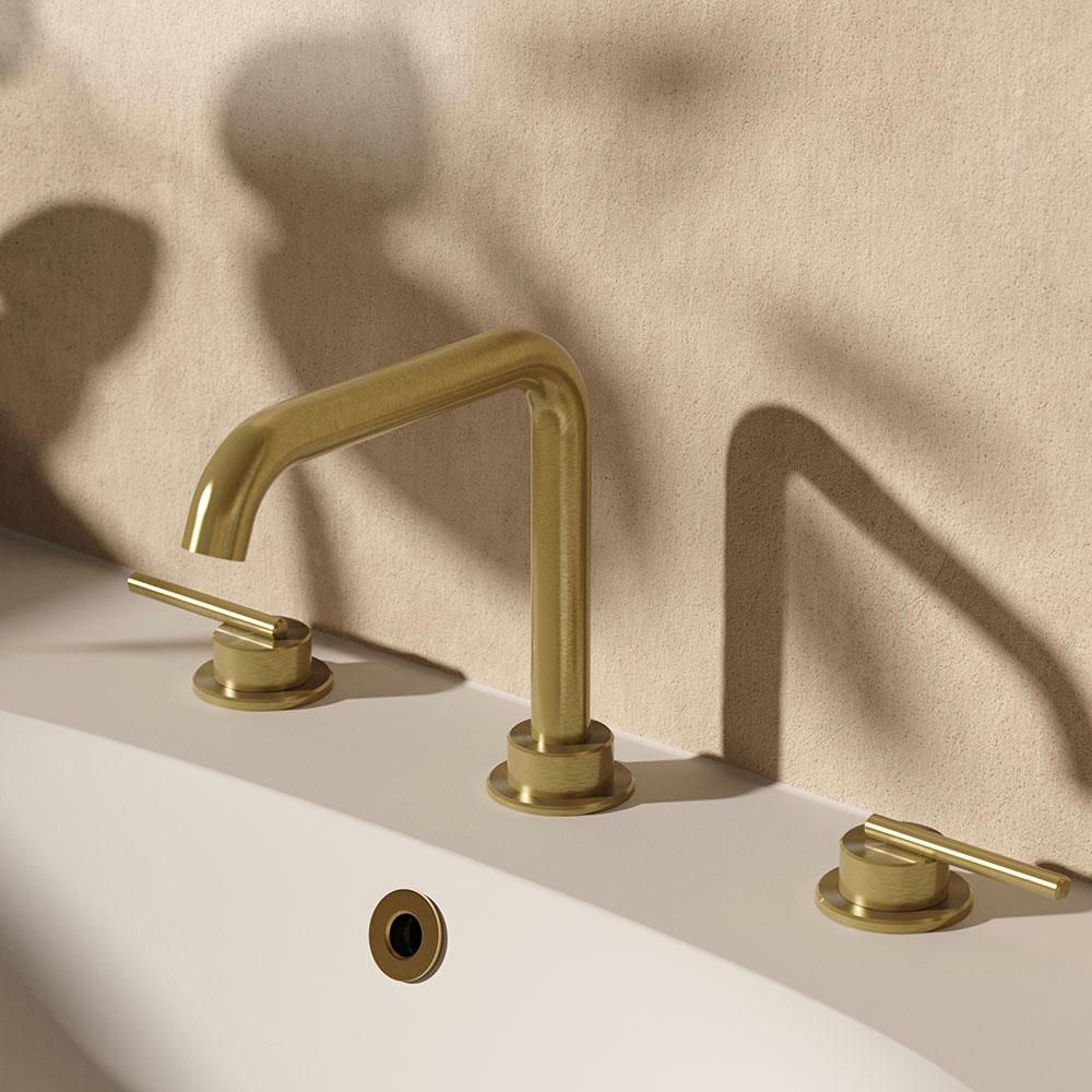 Crosswater 3ONE6 Deck-Mounted 3-Hole Lever Basin Tap - Choice of Finish