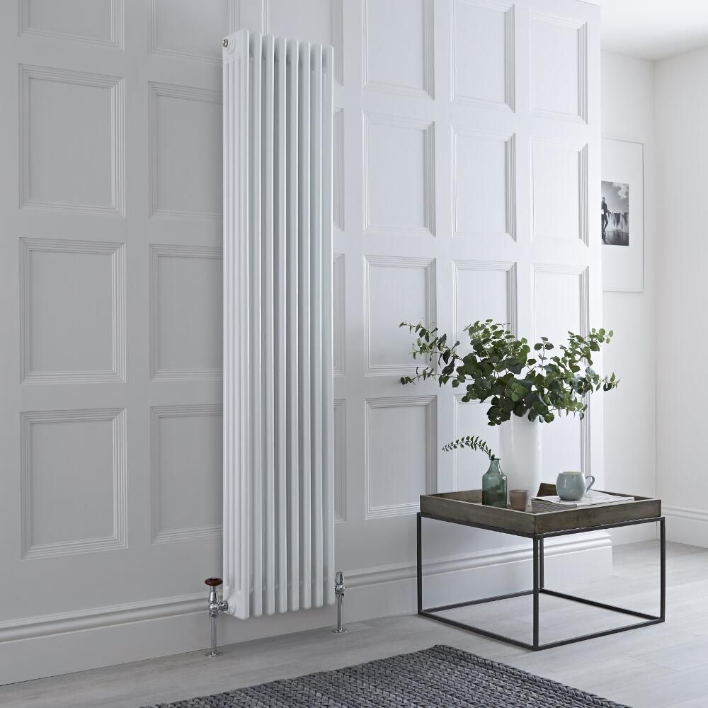 Milano Windsor - Vertical Traditional Column Radiator - 4 Column - White