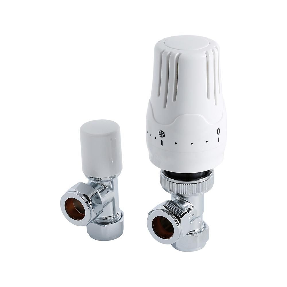Milano - Liquid Filled Thermostatic Radiator Valve & Lockshield Valve Pack