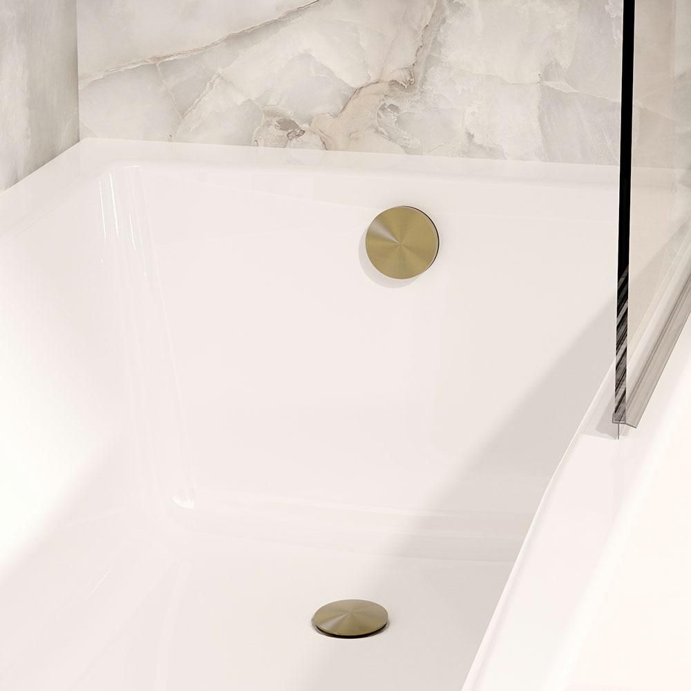 Crosswater 3ONE6 - Push Button Bath Waste with Overflow (Extended) - Choice of Finish