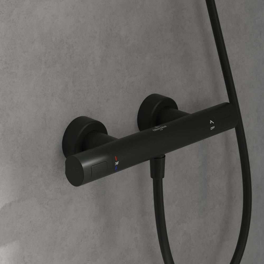 Villeroy & Boch Universal - Thermostatic Round Bar Shower Valve - Choice of Finish