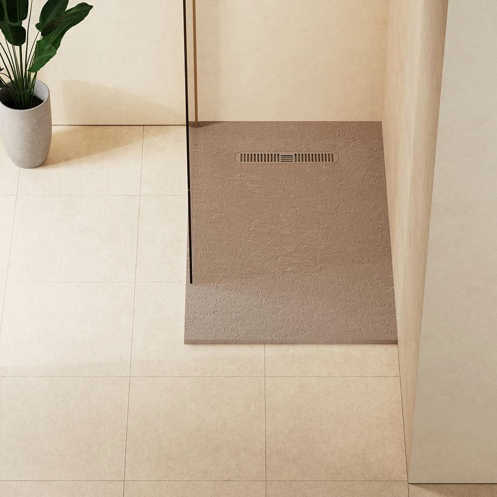 Crosswater Vito - Low Profile Textured Rectangular Shower Tray - Choice of Sizes - Choice of Finishes