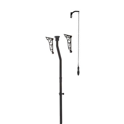 Milano Elizabeth - High Level Toilet Flush Kit - Black