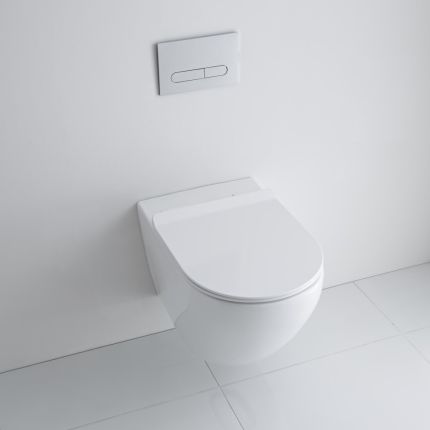 Milano Overton - White Soft Close Quick Release Top Fix Toilet Seat