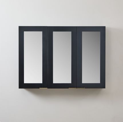 Milano Lurus - Modern Mirrored Cabinet - 900mm x 650mm - Choice of Finish and Handles