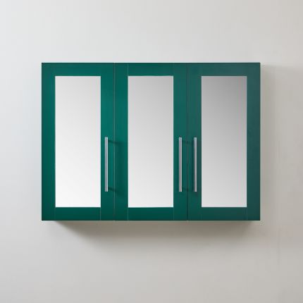Milano Lurus - Modern Mirrored Cabinet - 900mm x 650mm - Choice of Finish and Handles