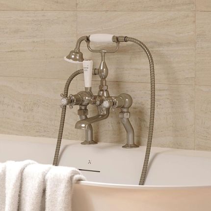 Crosswater Belgravia - Traditional Bath Shower Mixer - Choice of Finish & Handles