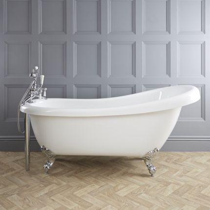 Milano Legend - 1710mm x 740mm Freestanding Slipper Bath with Choice of Feet
