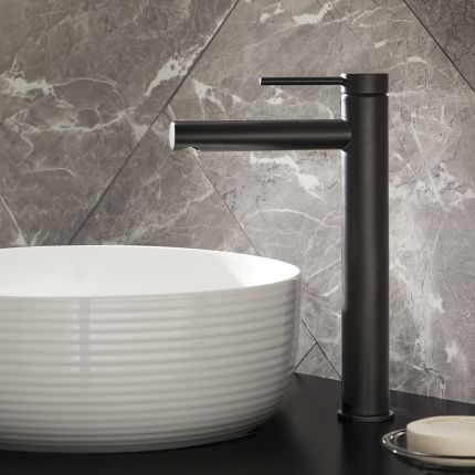 Milano Otto - Modern High Rise Mono Basin Mixer Tap - Choice of Finish