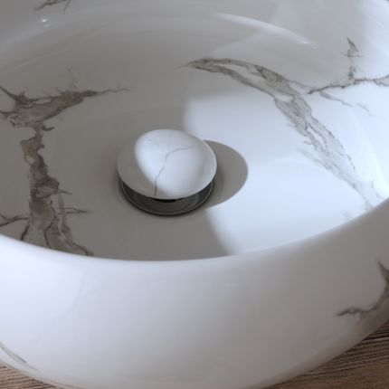 Milano Elements - Unslotted Push Button Basin Waste - Choice of Finish