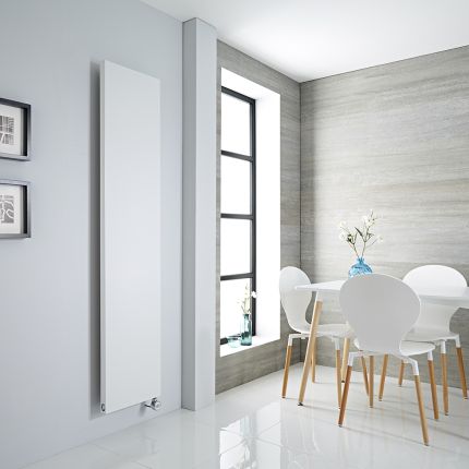 Milano Riso - Electric Flat Panel Vertical Designer Radiator - Choice of Finish and Size
