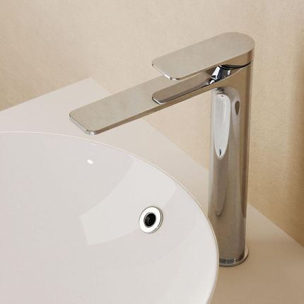 Crosswater Fuse - High Rise Tall Basin Mixer Tap with Clicker Waste - Choice of Finish