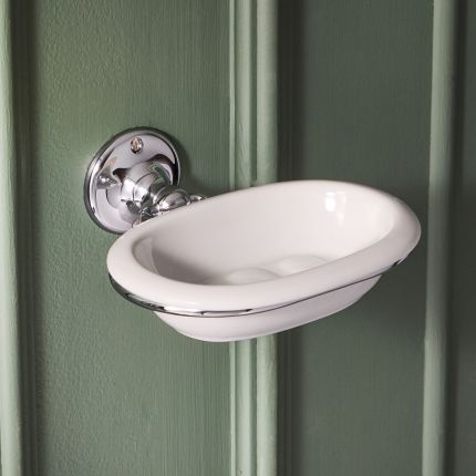 Milano Elizabeth - Traditional Ceramic Soap Dish - Choice of Finish