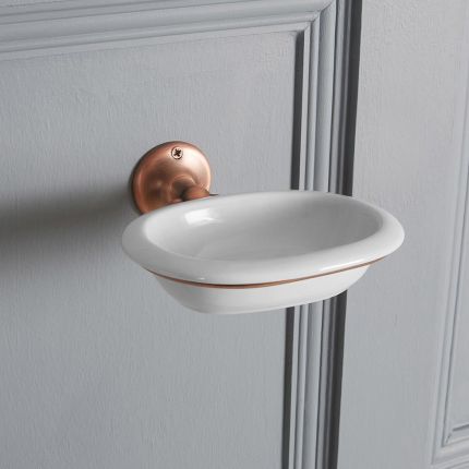 Milano Elizabeth - Traditional Ceramic Soap Dish - Oil Rubbed Bronze