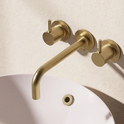 Crosswater MPRO - Wall Mounted 3 Hole Basin Mixer Tap - Choice of Finish