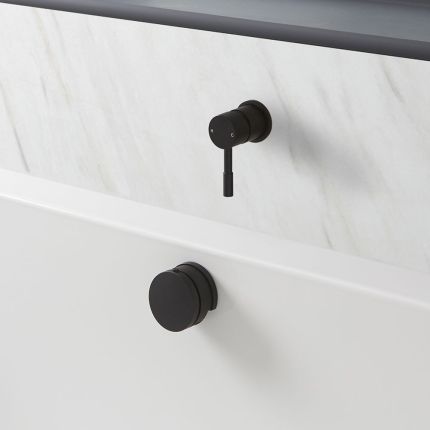 Milano - Modern One Outlet Mixer Valve with Overflow Bath Filler and Waste - Choice of Finish
