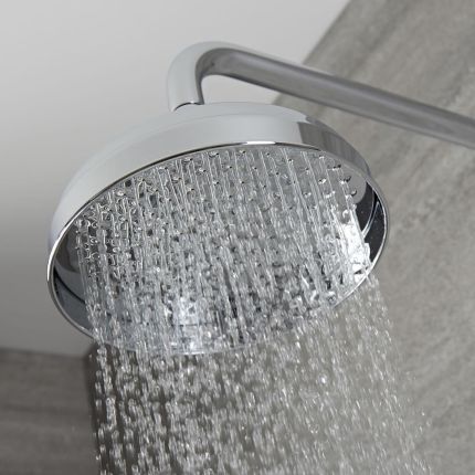 Milano Elizabeth - 205mm Traditional Apron Shower Head - Chrome