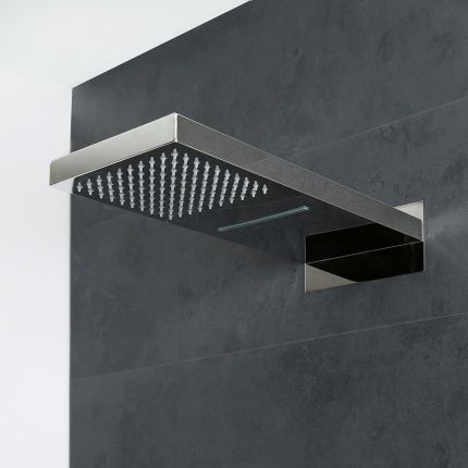 Milano Arvo - Fixed Shower Head With Waterblade - Chrome