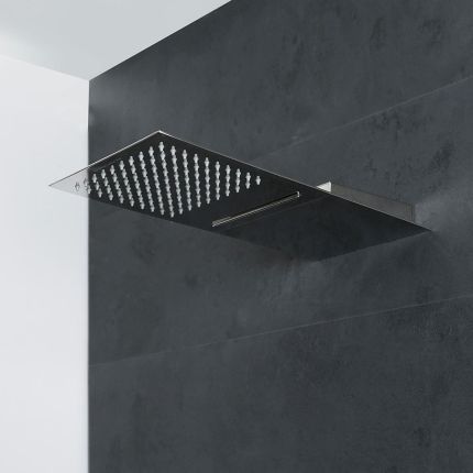 Milano Arvo - Modern Stainless Steel Shower Head with Waterblade - Chrome