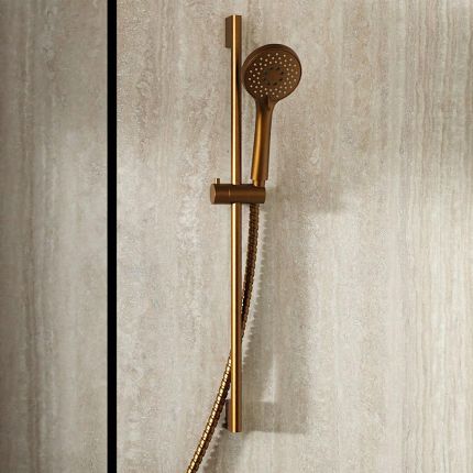 Crosswater - Modern Shower Kit with Slide Rail & Wall Outlet Elbow - Choice of Finish