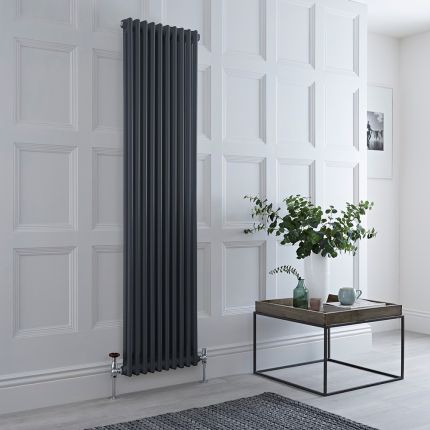 Milano Windsor - Vertical Traditional Column Radiator - 2 Column - Anthracite