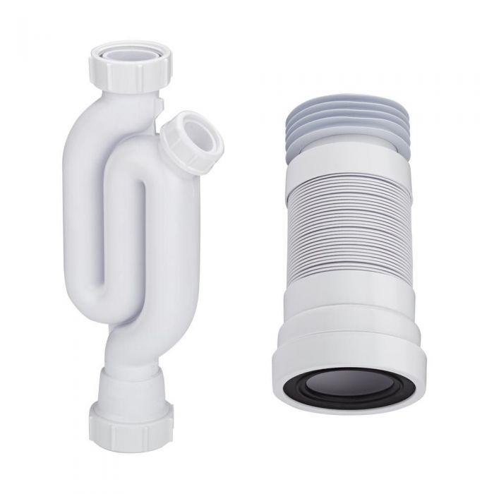 McAlpine - Basin Trap and Pan Connector for Close Coupled Toilet and Pedestal Basin