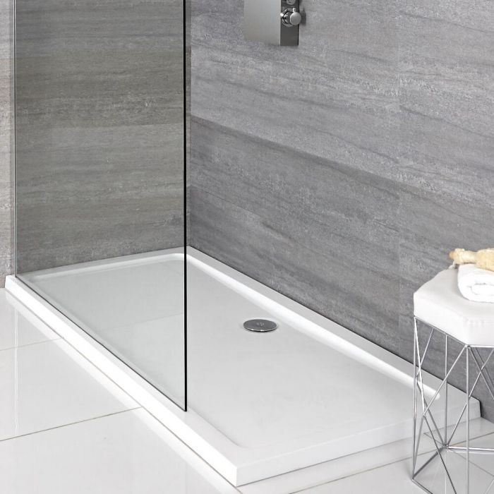 Milano Lithic - Low Profile Rectangular Shower Tray - 1100mm x 800mm