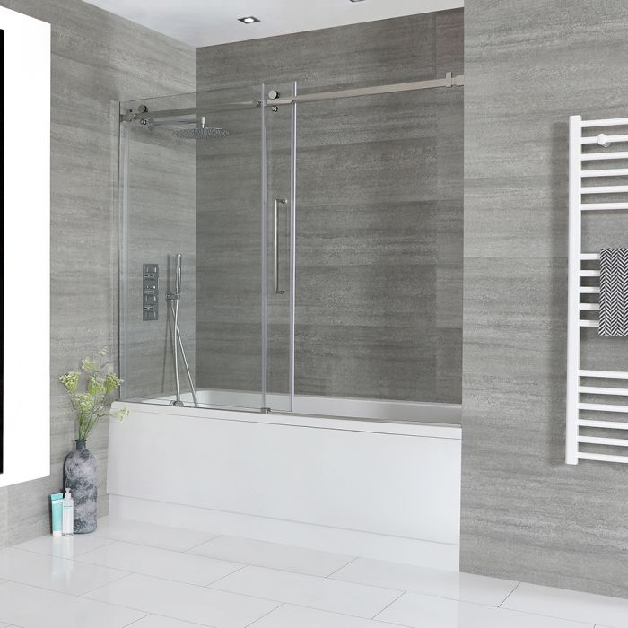 Milano Farington - Standard Single Ended Bath with Sliding Bath Screen and Front Panel - Choice of Sizes