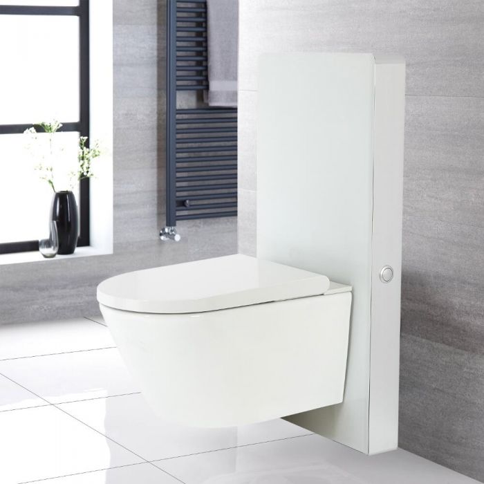 Milano Arca - White 500mm Japanese Bidet Toilet Complete WC Unit