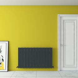 Carisa Pipette - Aluminium Horizontal Designer Radiator - Single Panel - Choice of Finish