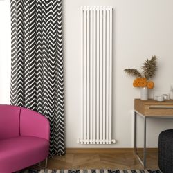 Carisa Sophia - Aluminium Vertical Designer Radiator - Single Panel - Choice of Finish