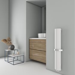 Carisa Nixie Bath - Aluminium Vertical Designer Towel Radiator - Choice of Finish