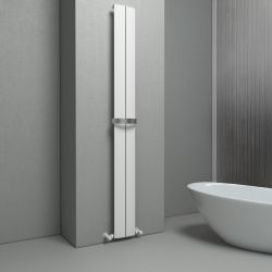 Carisa Play Bath - Aluminium Vertical Designer Towel Radiator - Choice of Finish