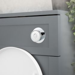 Milano – Traditional Round Flush Plate – Chrome