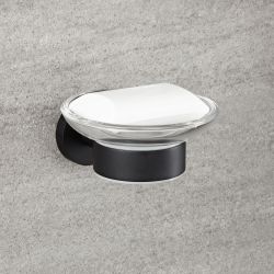 Milano Nero - Black Modern Wall Hung Soap Dish