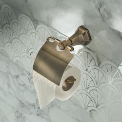 Milano Earlham - Art Deco Toilet Roll Holder - Choice of finish
