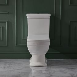 Milano Sandrigham - Traditional Close Coupled Toilet with Soft Close Seat - Choice of Flush Button Finish