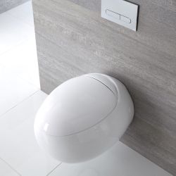 Milano Mellor - White Soft Close Top Fix Toilet Seat