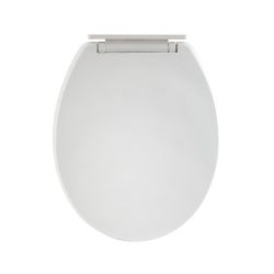 Milano Newby - Back to Wall White Soft Close Toilet Seat