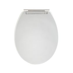 Milano Newby - Back to Wall White Soft Close Toilet Seat