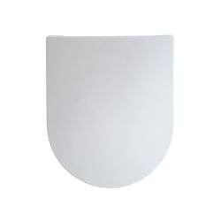 Milano Hatfield - Close Coupled White Soft Close Quick Release Top Fix Toilet Seat