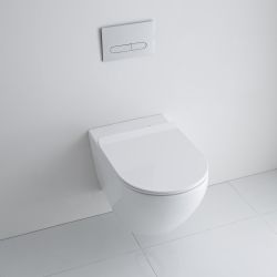 Milano Overton - White Soft Close Quick Release Top Fix Toilet Seat