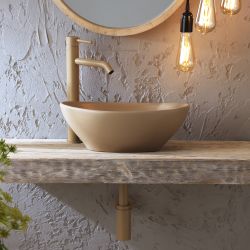 Milano Elements - Oval Countertop Basin - 405mm x 330mm (No Tap-Holes) - Choice of Finish