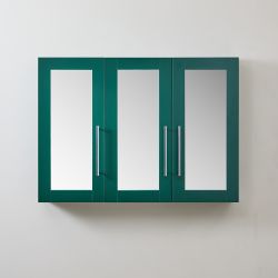 Milano Lurus - Modern Mirrored Cabinet - 900mm x 650mm - Choice of Finish and Handles