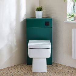 Milano Lurus - Modern Corner WC Unit with Elswick Back to Wall Toilet - Choice of Finish
