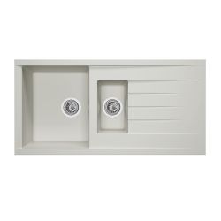 Rocklite Bredon - 1.5 Bowl Composite Kitchen Sink with Reversible Drainer - Choice of Finish